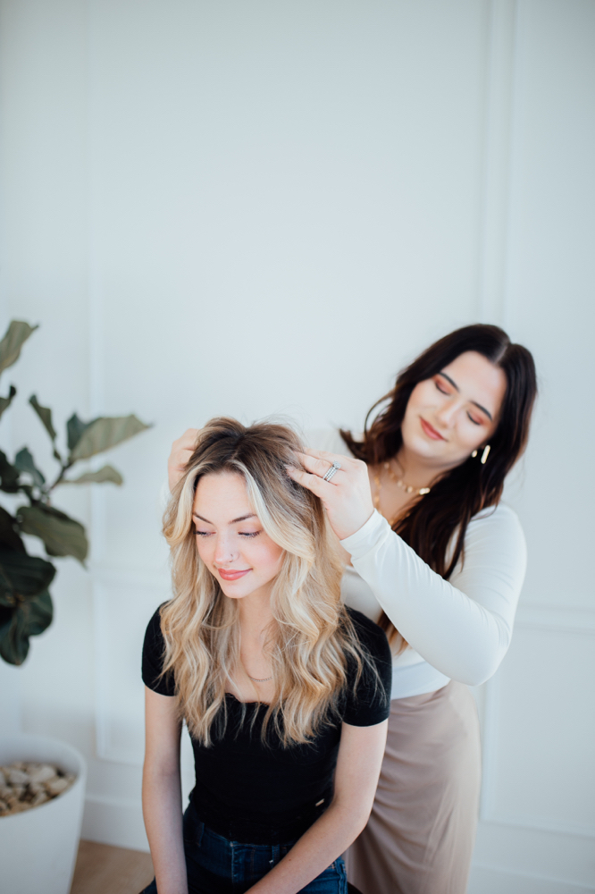 Partial Balayage W/ Shadow Root