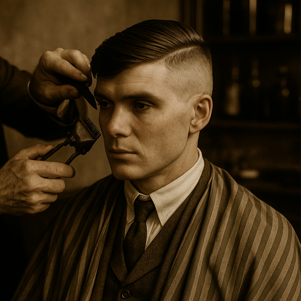 TOP Haircut with Scissors at 1920 GENTLEMENS CLUB in Buffalo Grove, IL