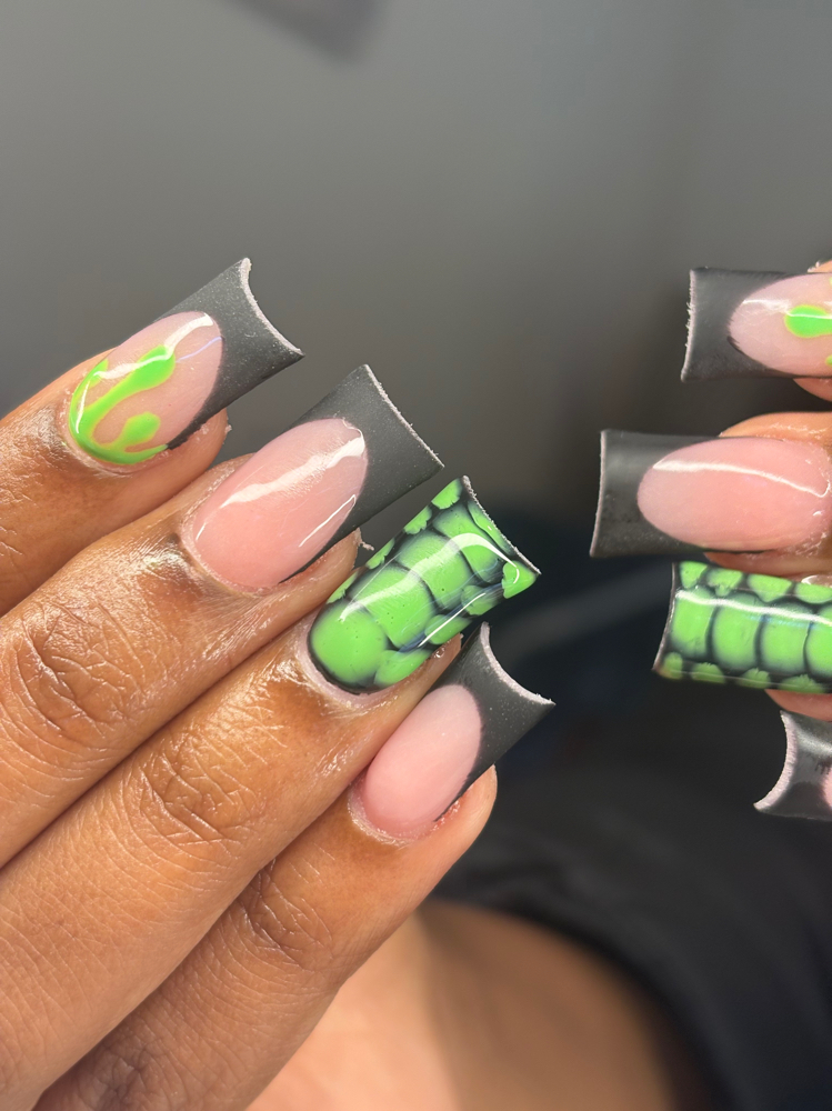 Acrylic Duck Nails at Nails By Adriana in Lynnwood, WA