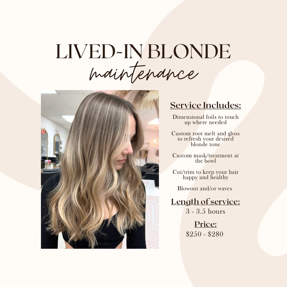 Lived-in blonde (maintenance)