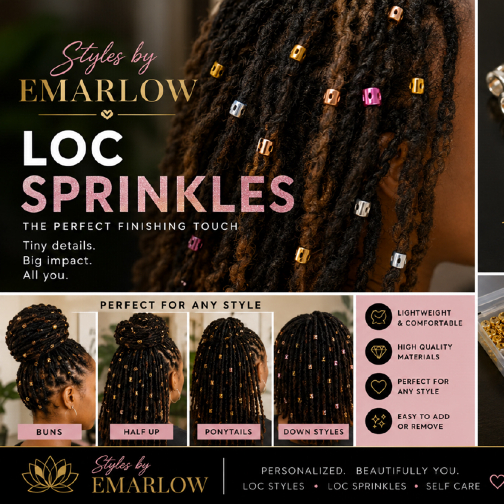 Loc Sprinkles at Styles By EMarlow CO in Camden, AR