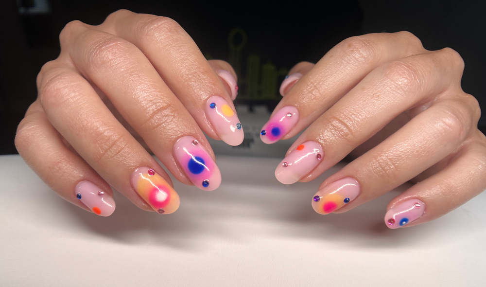 structured gel manicure