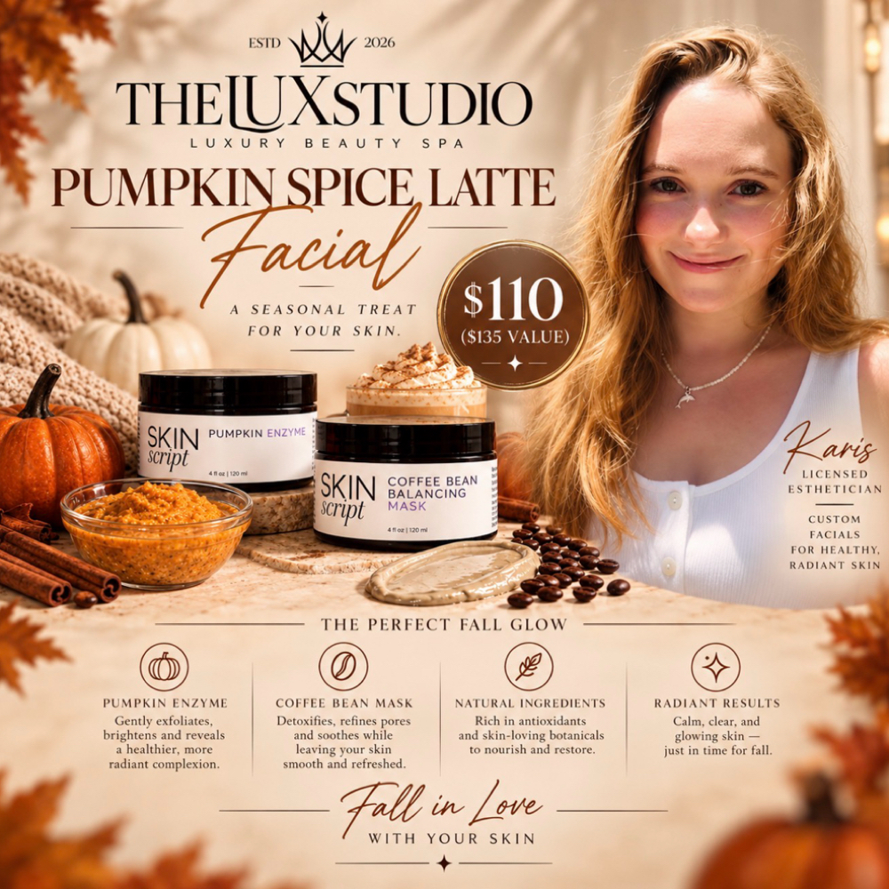 Pumpkin Spice Latte Facial at THELUXSTUDIO in Bunnell, FL