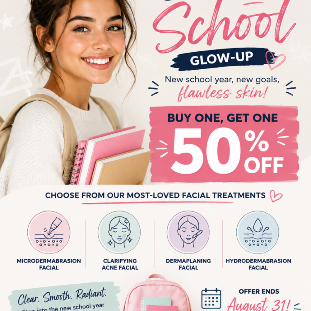 BOGO Clarifying Acne Facial at Glow & Behold in Durham, NC