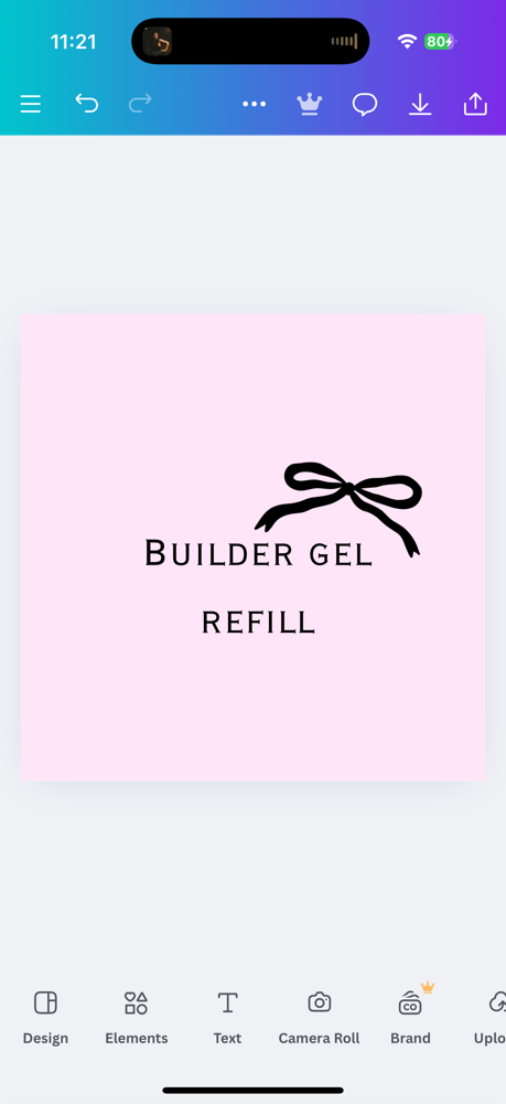 Builder gel refill