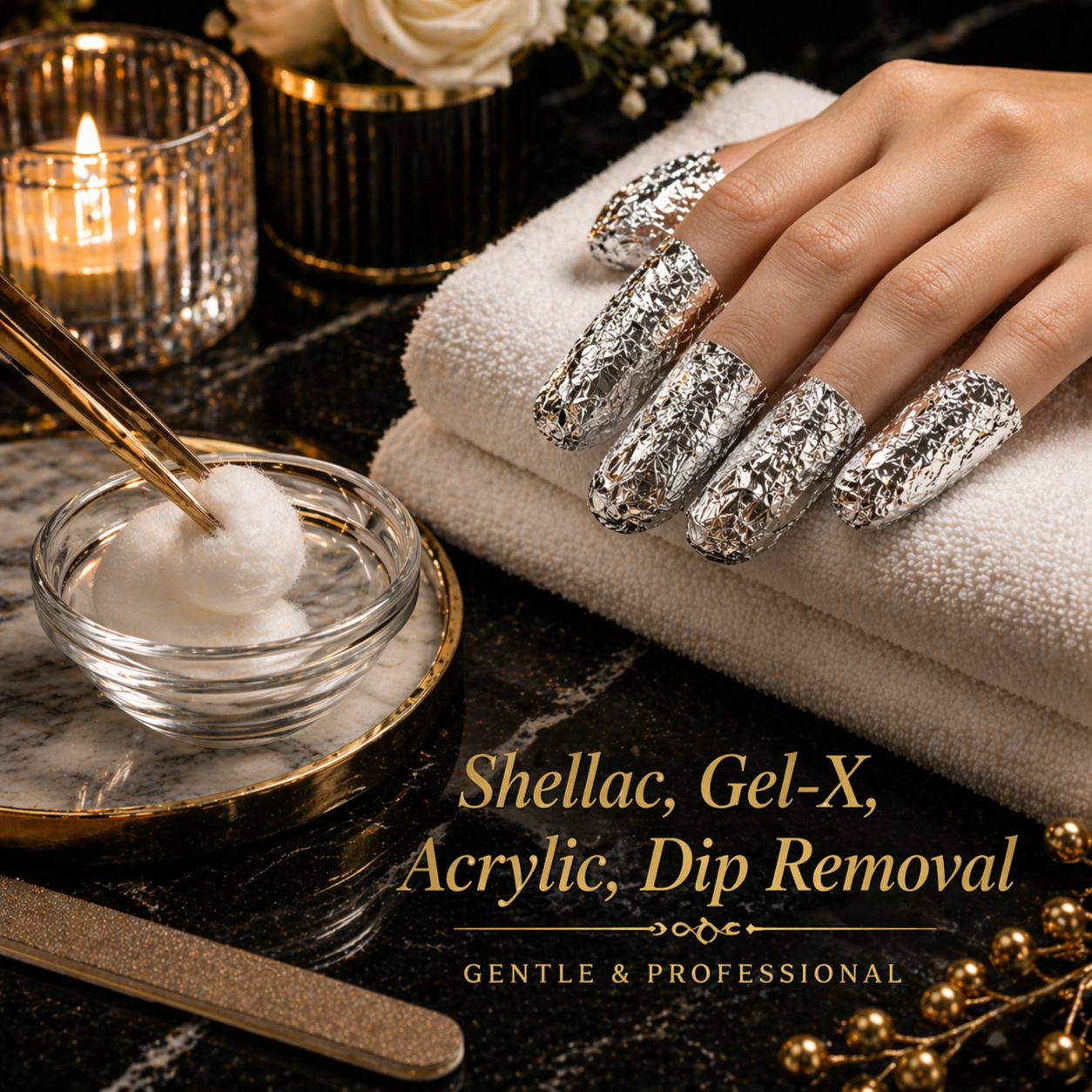 Nails - Remove Acrylic/Gel X/Dip at Le Bijou Nails and Spa Salon in Houston, TX