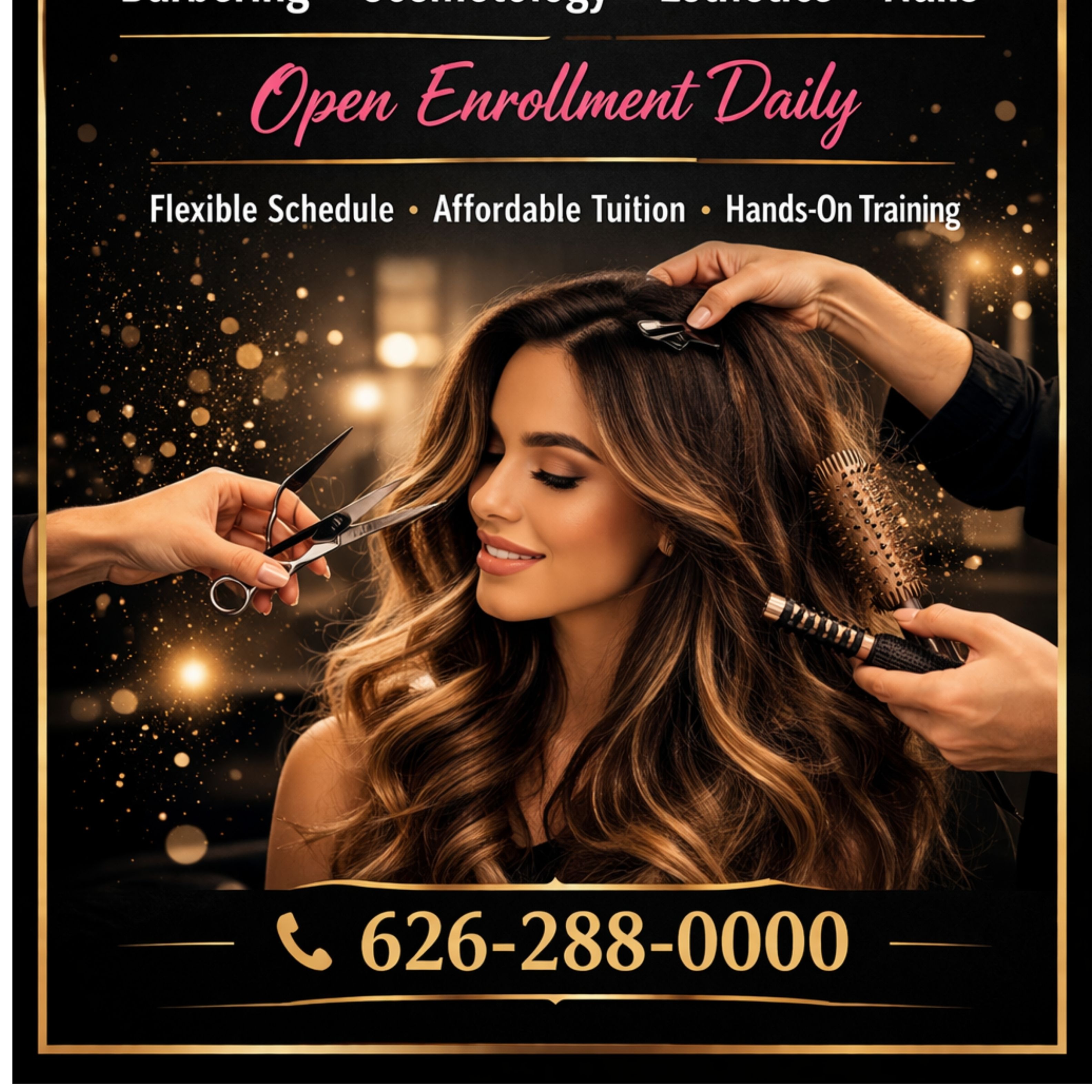 Hairstyling Class 600 Hours at 1st Academy of Beauty in Rosemead, CA