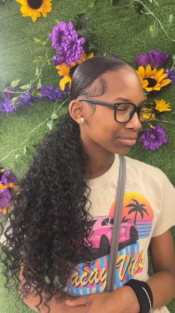 Sleek Ponytail at CrownedByC in Birmingham, AL