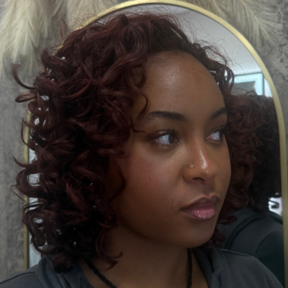 All Over Color at Curly Canvas Hair Studio in Hillsborough, NC