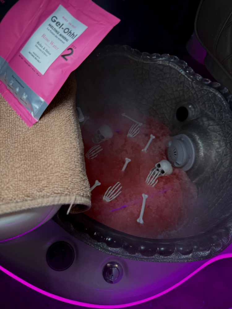 Spooky Pedicure at Beautique Nail in Gilbert, AZ