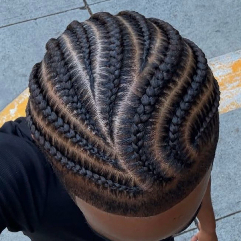 Natural Hair Cornrows at Danielle Styles in Trussville, AL