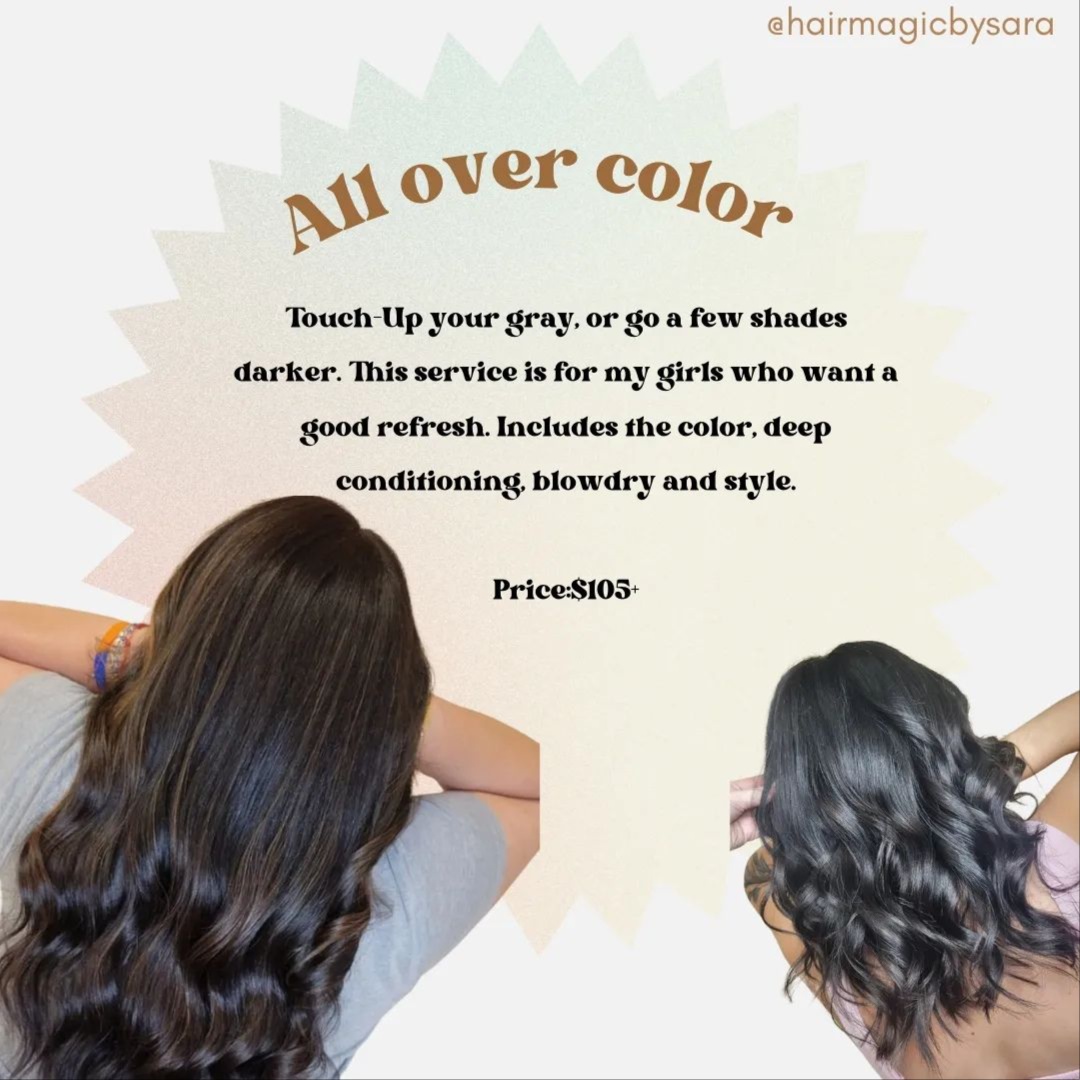 All Over Color at Hair Magic by Sara in Spring Hill, FL