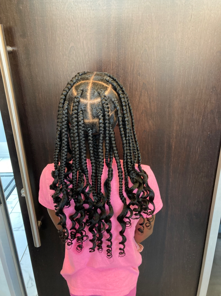 Kids large knotless braids