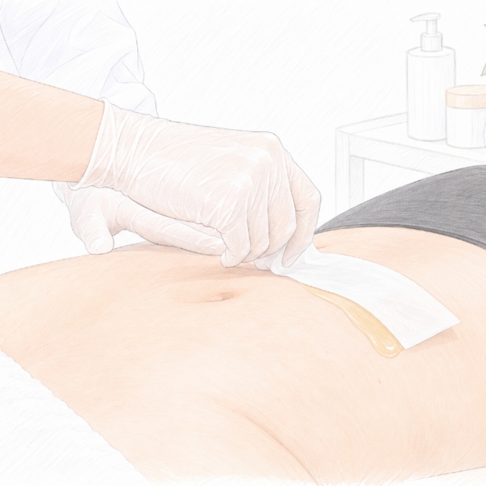 Stomach waxing at Skin Reboot Spa Clinic in Cary, NC