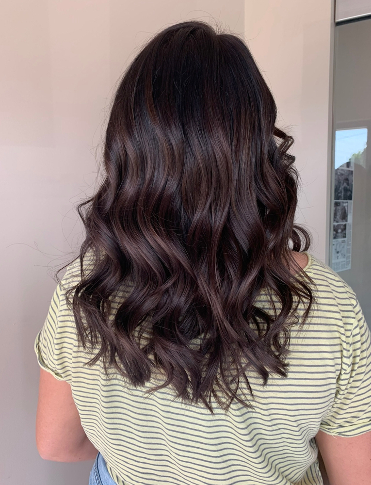 Root Retouch With Haircut/blowdry