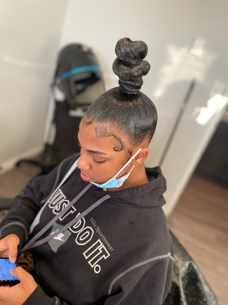 Sleek Ponytails / Buns