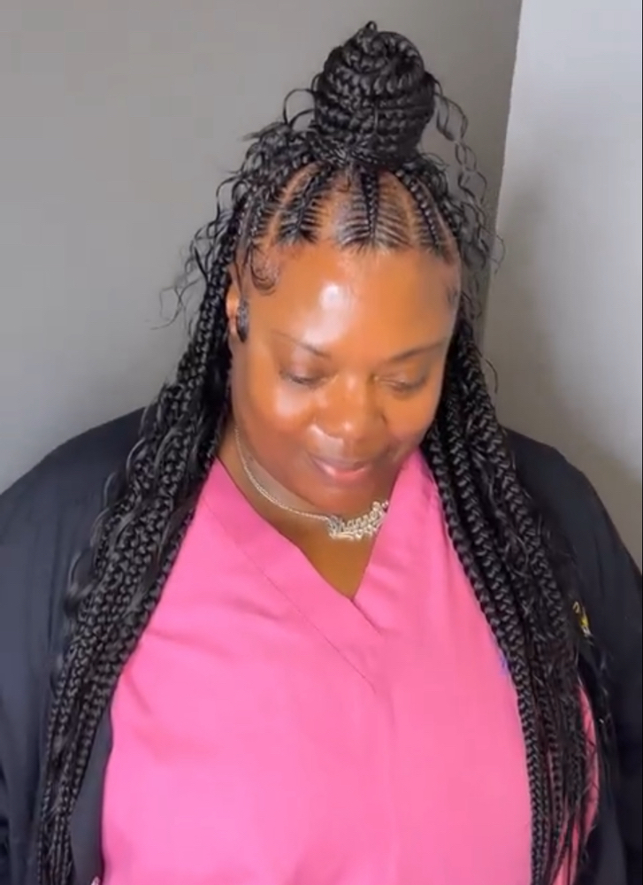 Large Fulani braids