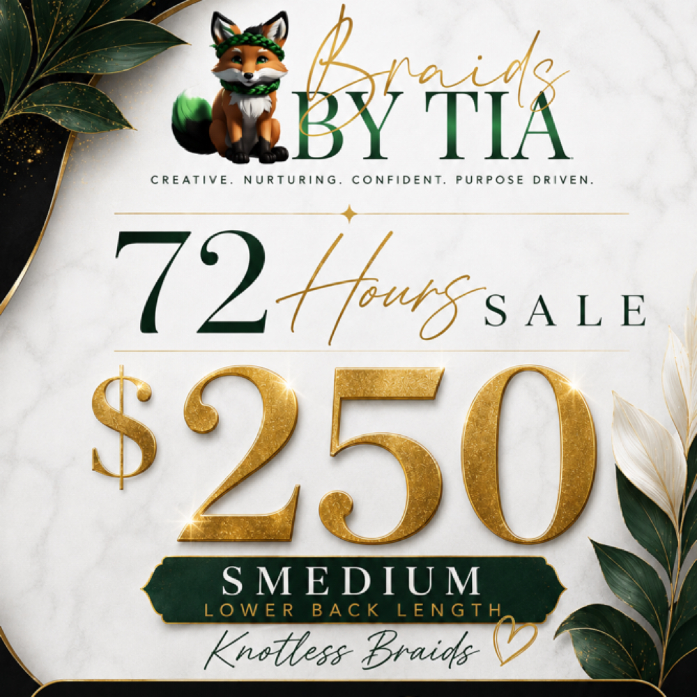 72 Hour Flash Sale Smedium Knotless at Braids by Tia in Baltimore, MD