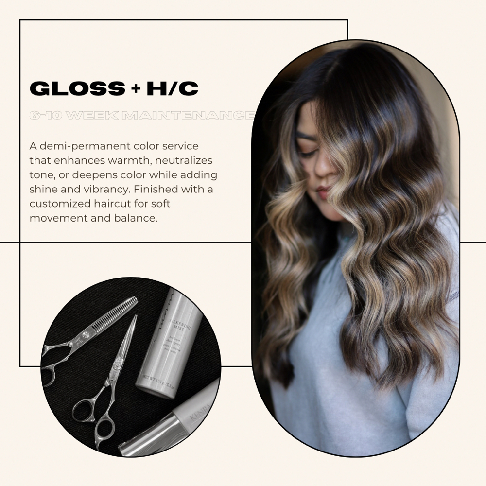 Toner/Gloss + Haircut at Blendsbyautumn in Fullerton, CA