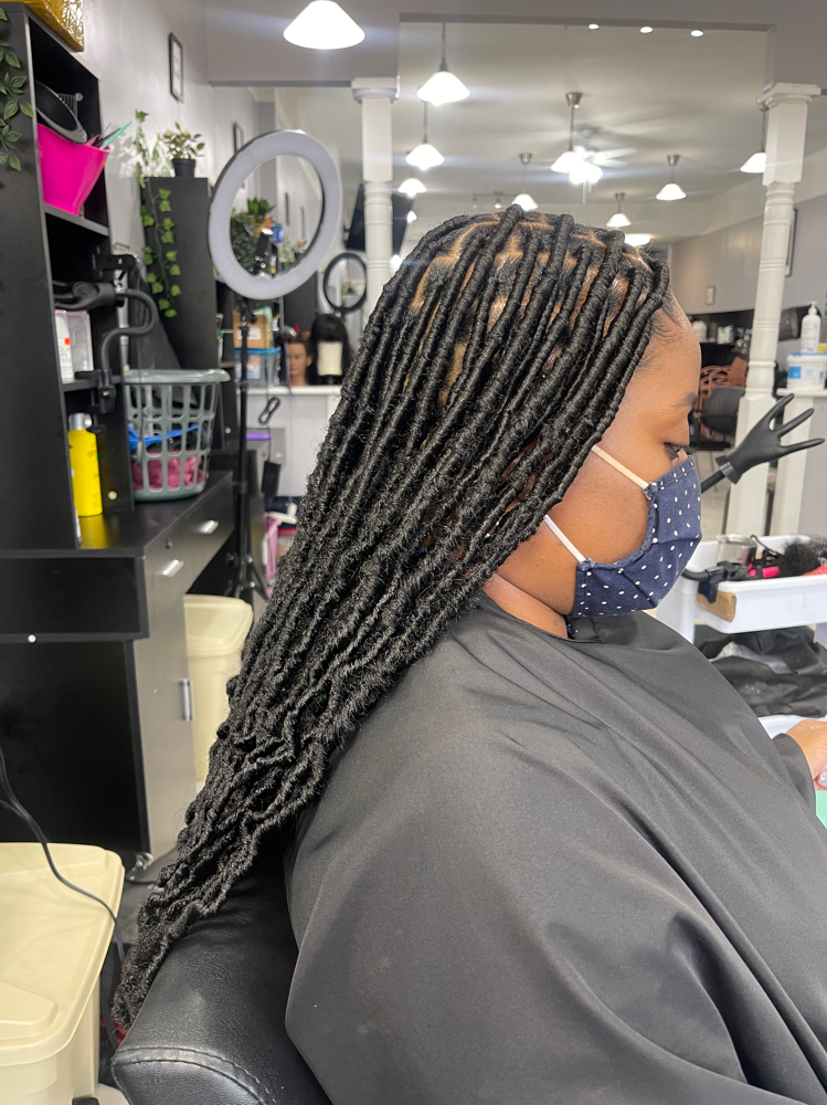 Soft locs at Tea's Hair Styling Box in Brooklyn, NY