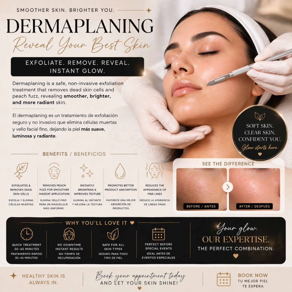 Dermaplaning Facial at Ady Glow Esthetics in Houston, TX