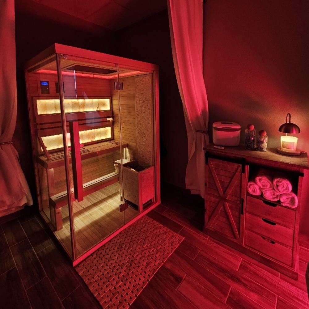 Sauna at O2 Recovery Wellness Center in Yuma, AZ