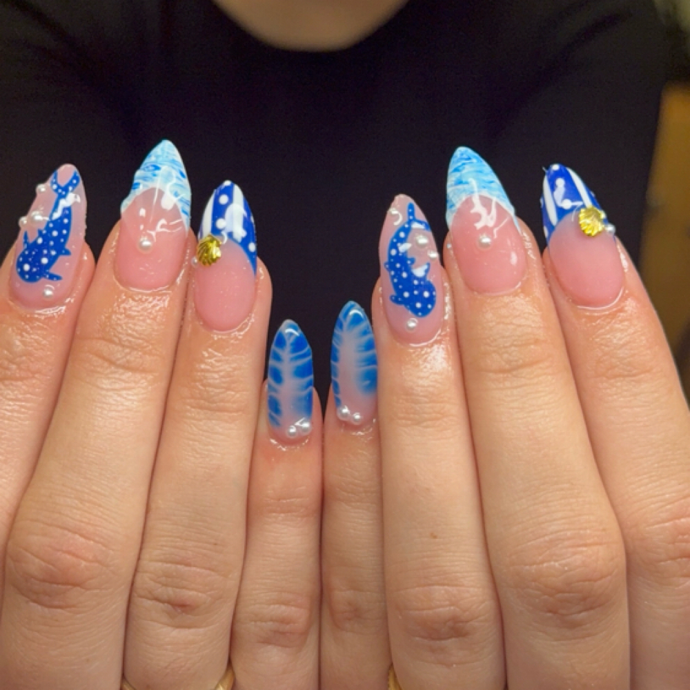 Tier 4 3D Art & Charms Gel-X at Jade Beauty Lounge in Piqua, OH
