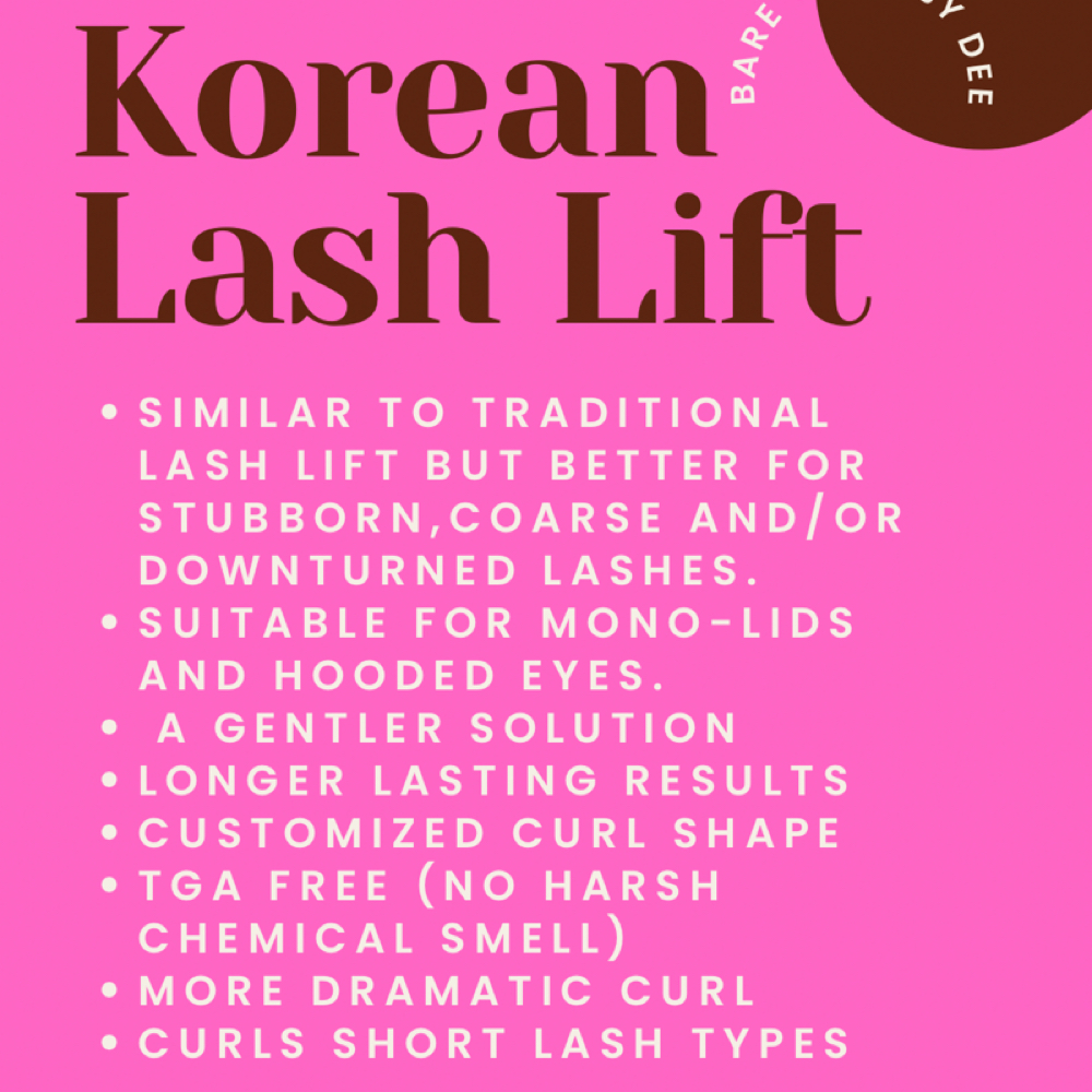 Korean Lash Lift at Bare Glam by Dee in Grand Island, NE