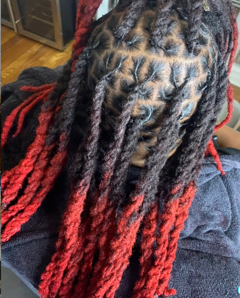 Med Braids & 2 Strands (4-6’s)