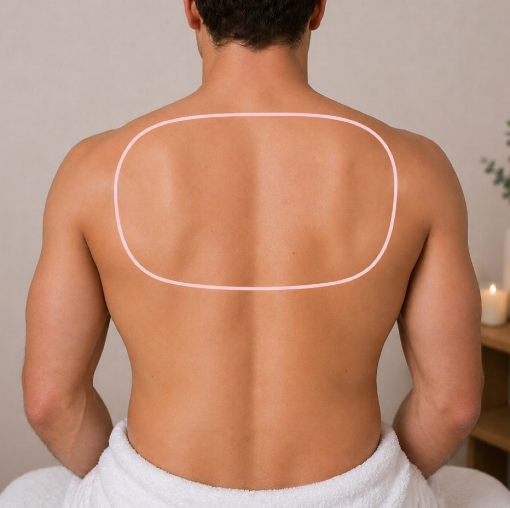 Upper Back at Bare Glow Studio in Chelsea, MI