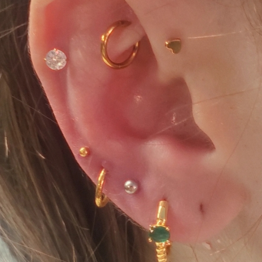 Two Lobe Piercing at Stingers Tattoo and More in Boise, ID