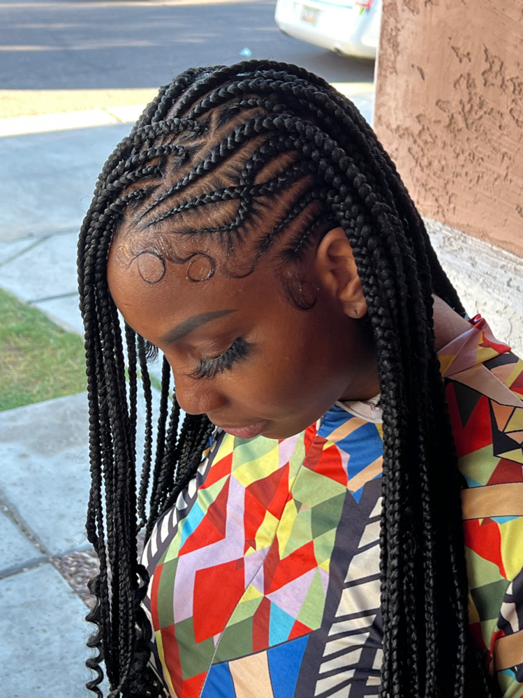 Fulani Flip Over Braids