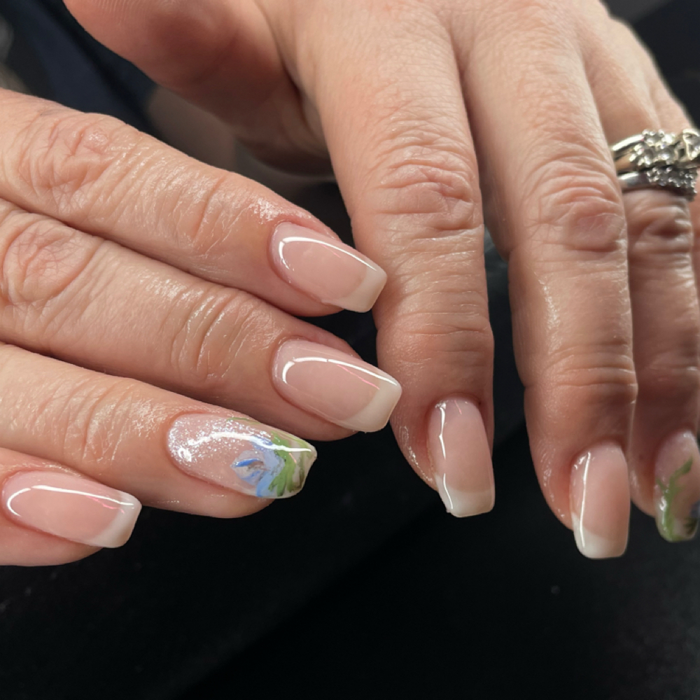 Acrylic Short Full Set/Overlay Mani at AYM Nails in Granger, IN