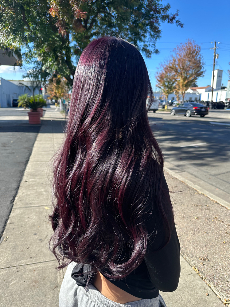 Haircut Long Hair at Bohemian Rose Salon in Woodland, CA