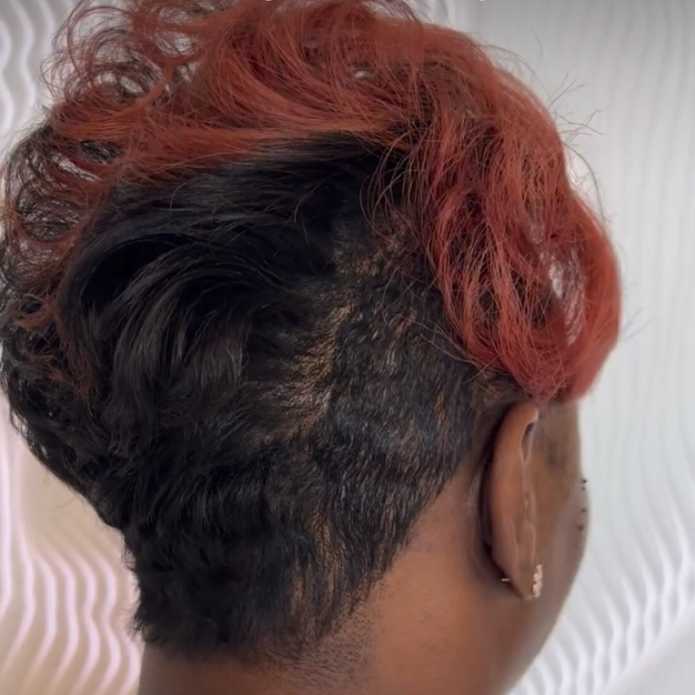 Relaxer Retouch /Demi Color/Cut at Image Is Everything Salon