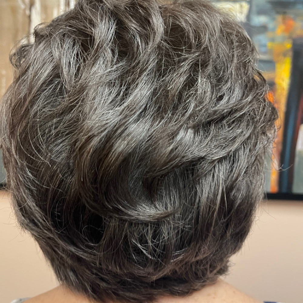 Mens and Womens Grey Blending at Julie’s Hair Haven in Colorado Springs, CO