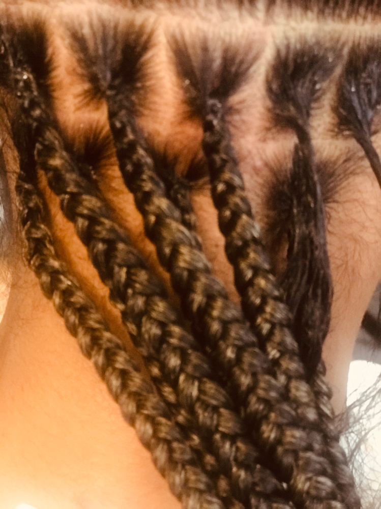 Large Knotless Braids