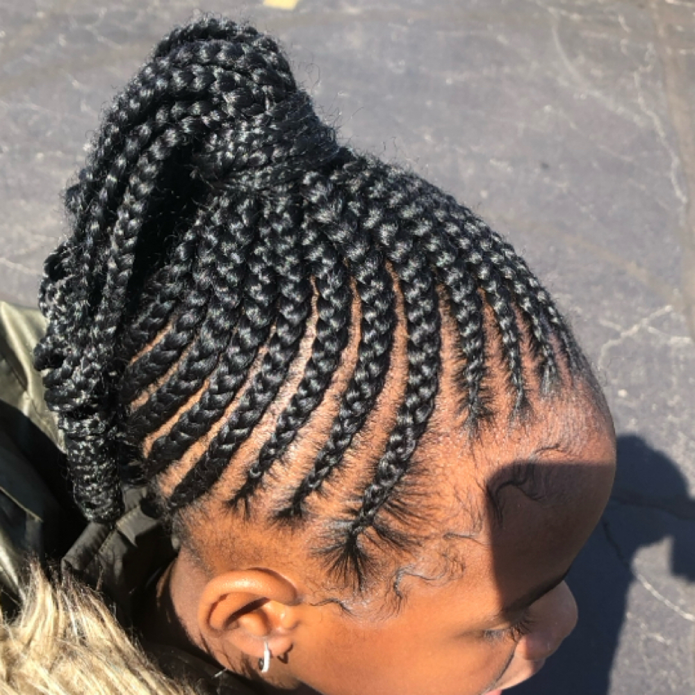 Kids Traditional Braid Styles at Miracle Handz Hair Salon in Fairborn, OH