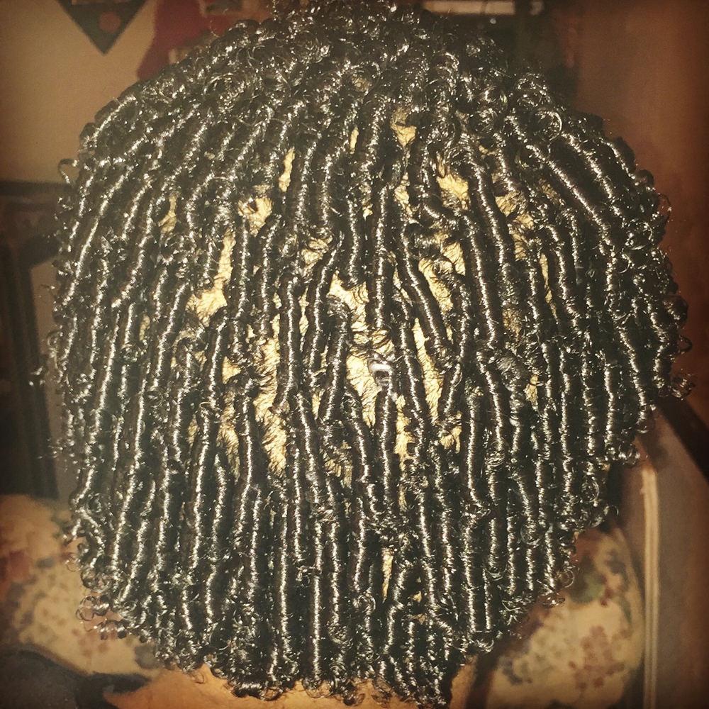 Natural hair Comb Twist