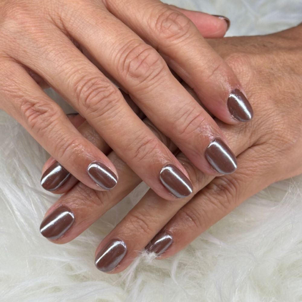 Builder Overlay Manicure at Elegant Glow Nail Studio in Palmetto, FL