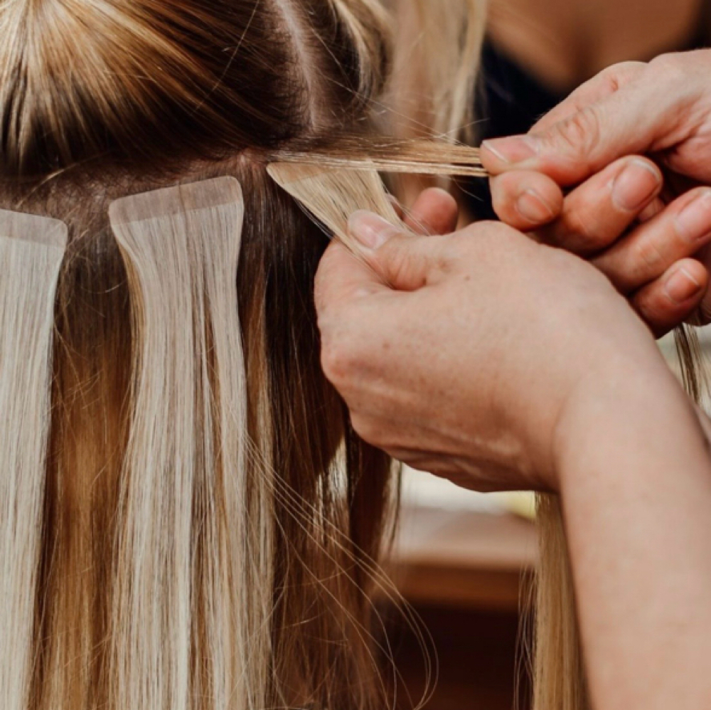 Tape In Extension Install at All Dolled Up Beauty Bar in Stephenville, TX