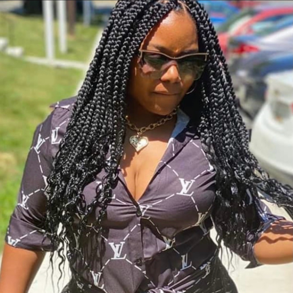 Large Box Braids Hair Included at Dose Braids in Dallas, TX