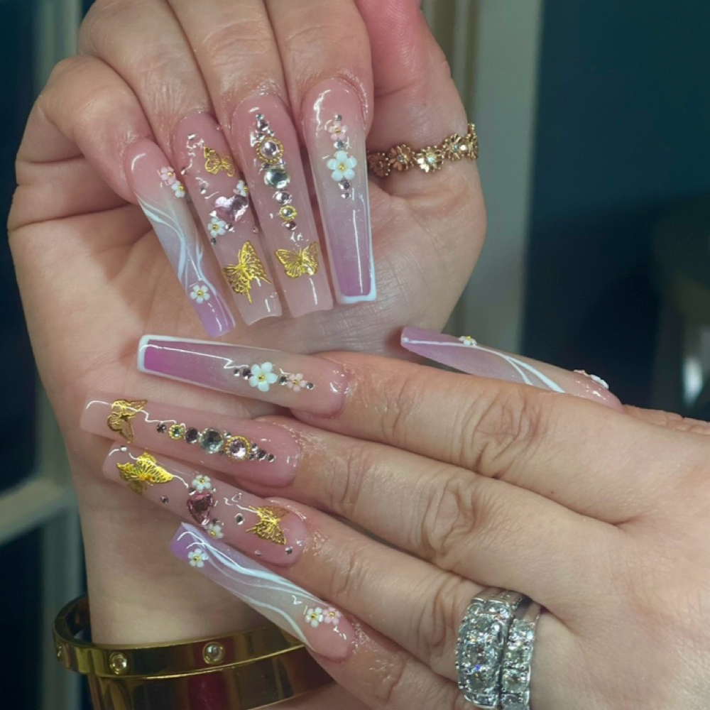 3XL Acrylic Full Set at Kaisha Nailz in Lawrence, MA