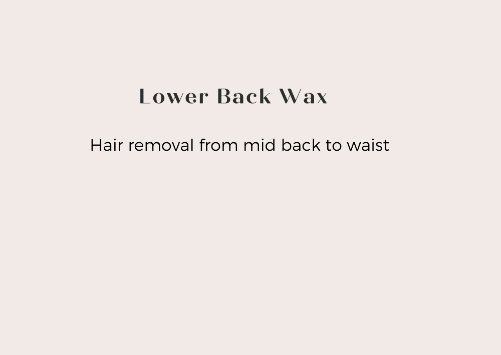 Lower Back Wax