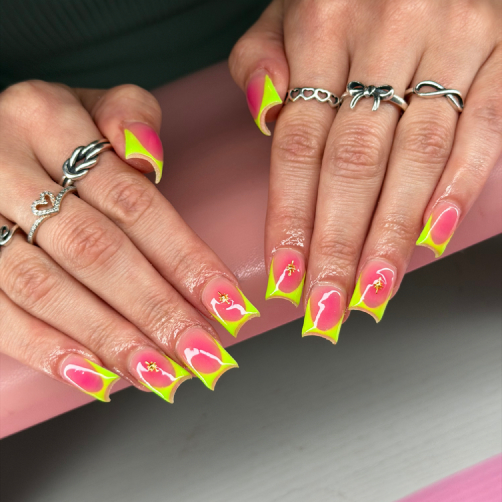 Basic French-Tip **SHORT** at GetslayedbyJewelz in San Antonio, TX