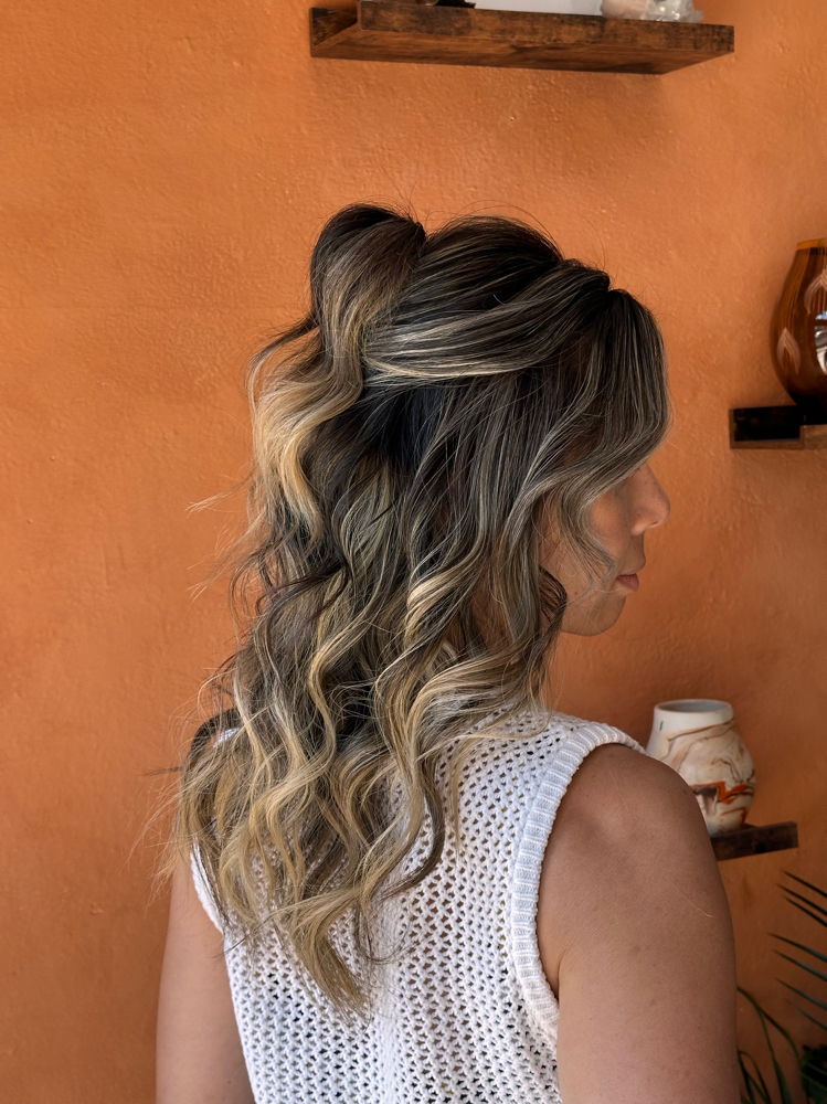 Simple Half Up Style