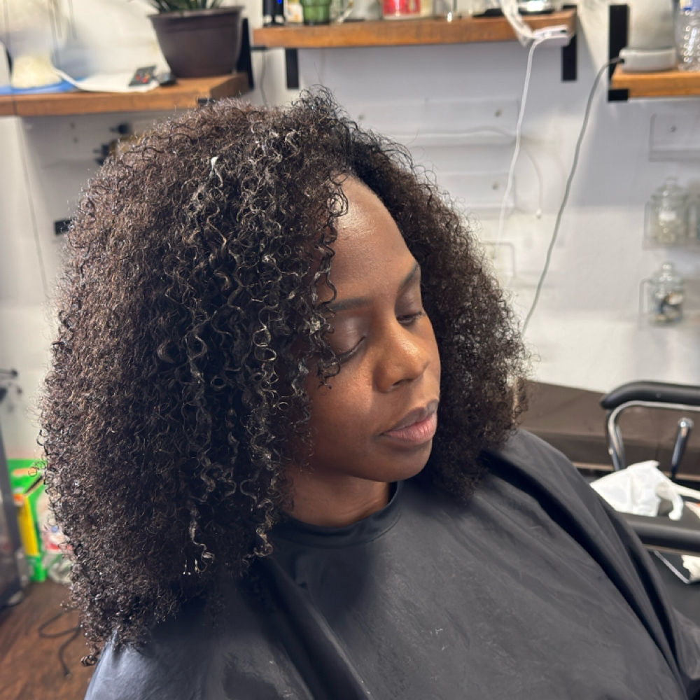 Flip-Over Sew-In at Crystals and Curls Natural Hair Studio in Peachtree Corners, GA