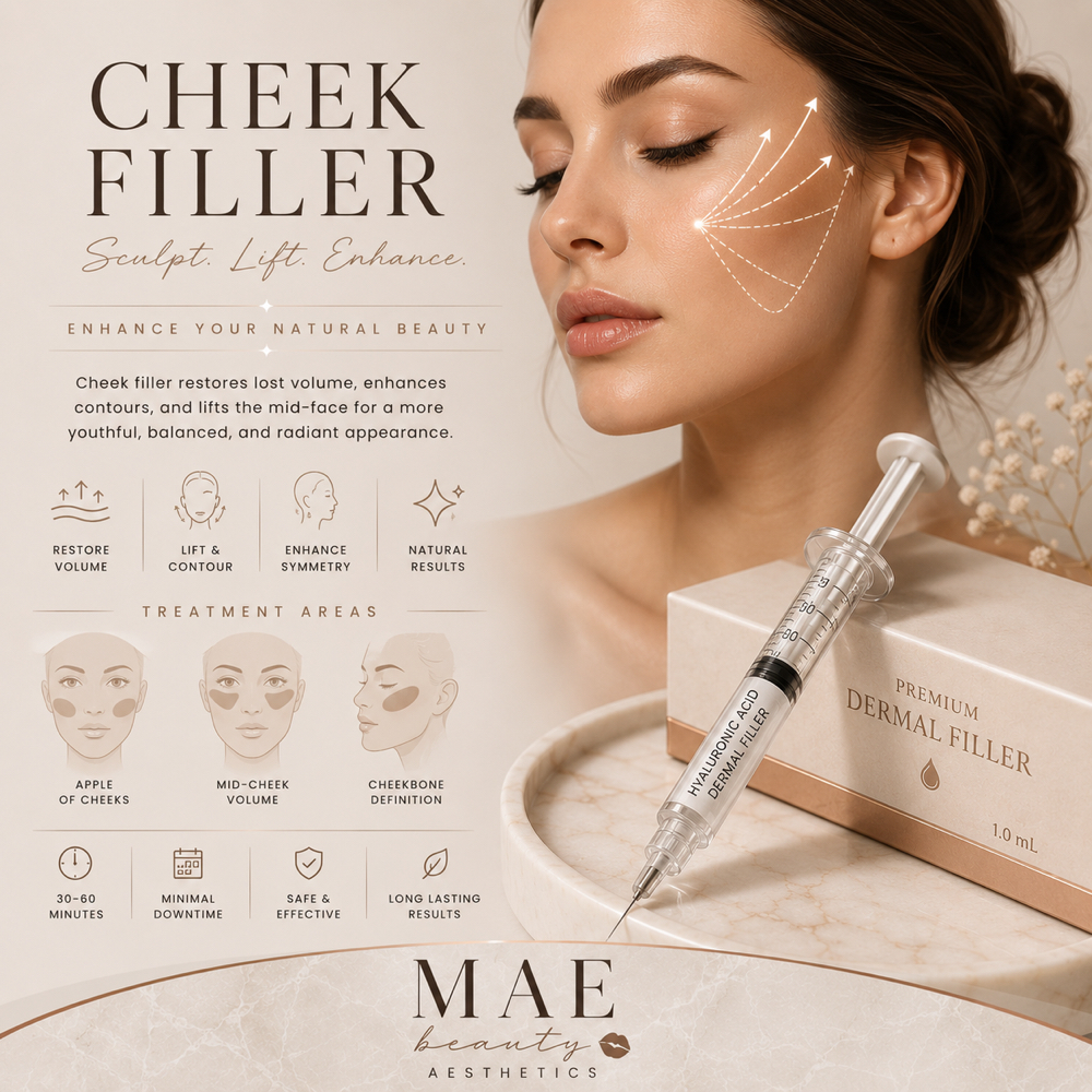 Cheek Fillers Enhancement at MaeBeauty in Mesquite, TX