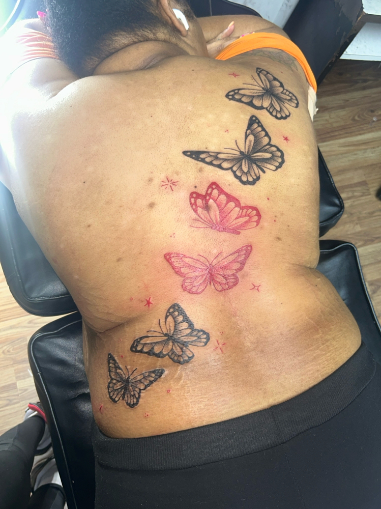 Back Shoulder to Hip (Cross back)