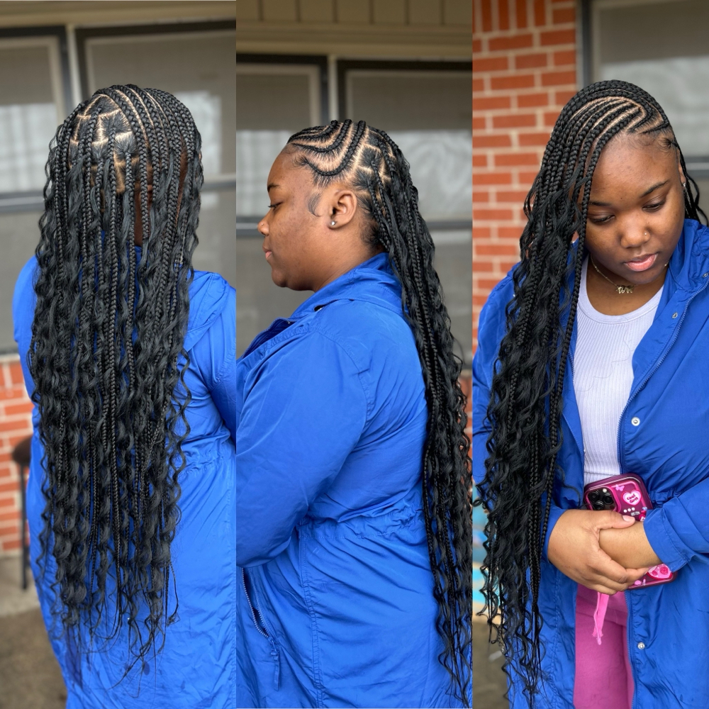 Med 🍋 Feedin Braids/w Knotless